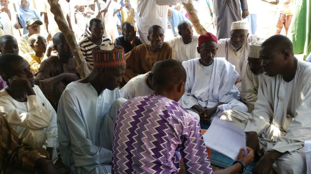 Community Leader meeting, North East ofNigeria