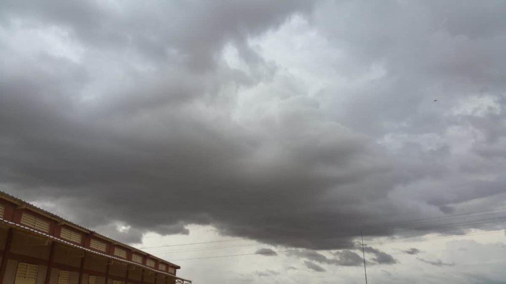 Dark sky before the rains in Diffa, Niger